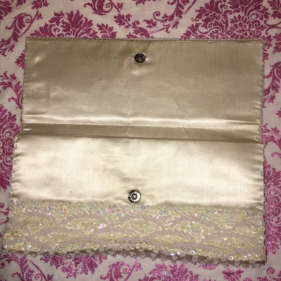 Vintage ✨LA Regale Seed Bead Evening Clutch bag - Picture 6 of 8